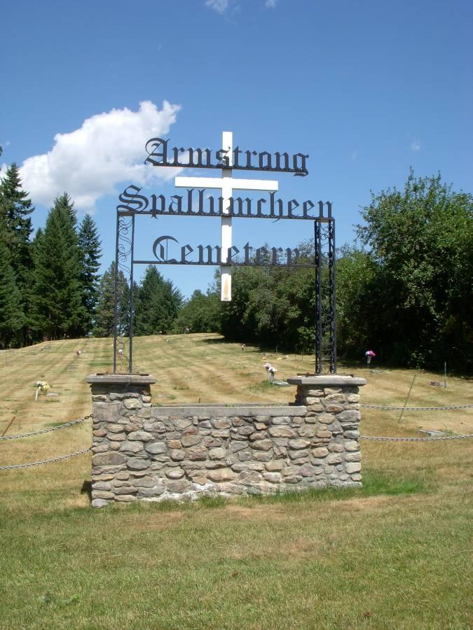 Entrance to Armstrong Spallumcheen Cemetery
